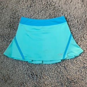 Girls Champion green/blue running/tennis skirt.
